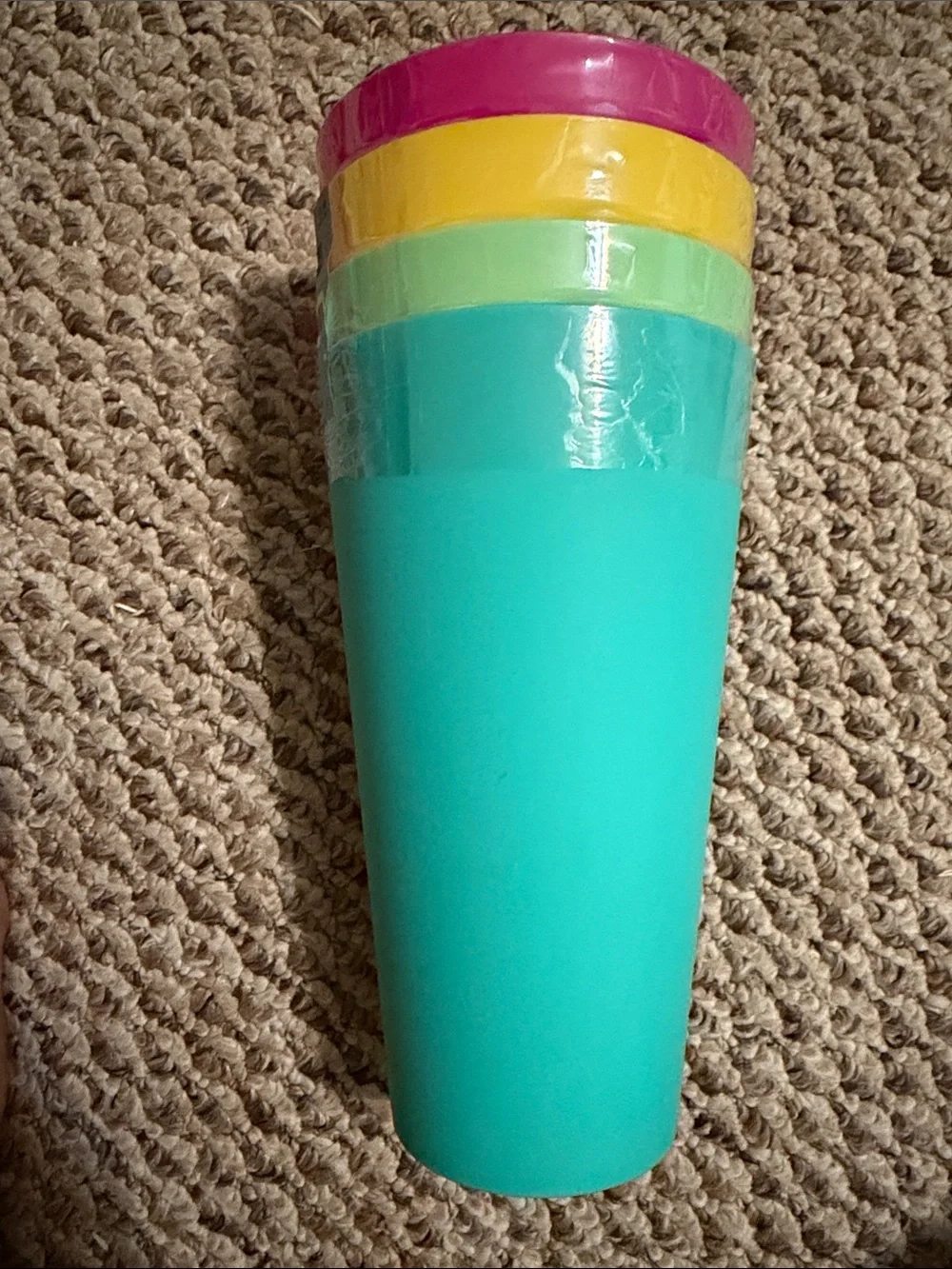 The Spring Shop Pink & Teal Plastic Party Tableware Set